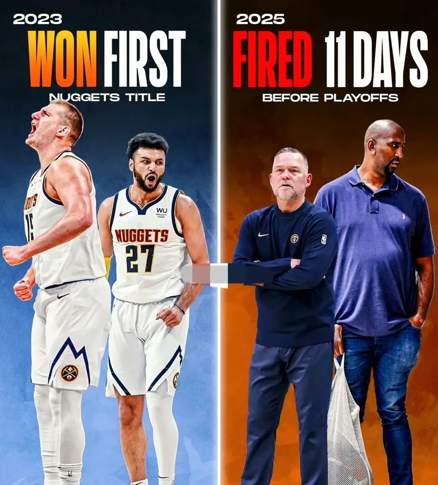 掘金队主帅因私事离队,球队面临挑战 掘金队主帅因私事离队,球队面临挑战